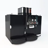 Black super-automatic coffee machine