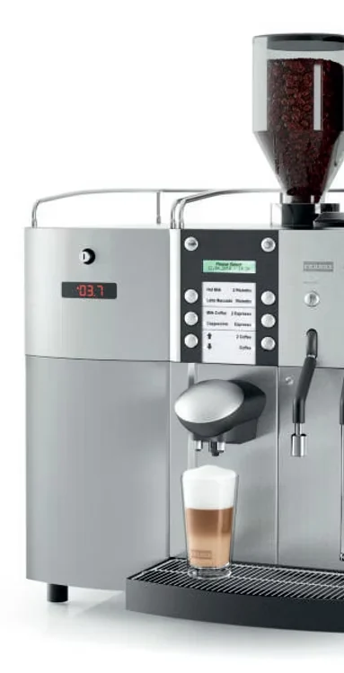 Commercial bean-to-cup coffee machine